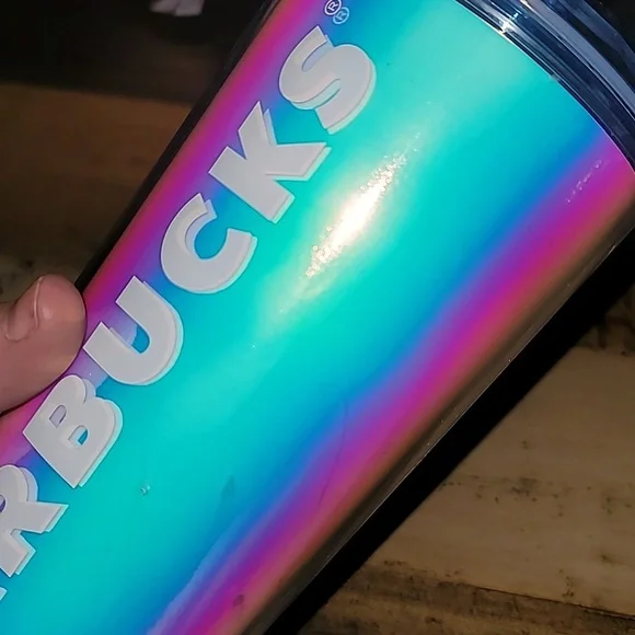 Starbucks 2023 Iridescent Dome Venti Tumbler Dichroic Holographic Tumbler Cup - Picture 2 of 6